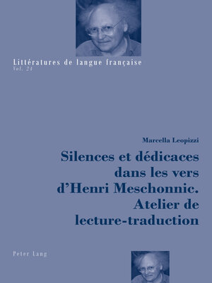 cover image of Silences et dédicaces dans les vers dHenri Meschonnic. Atelier de lecture-traduction